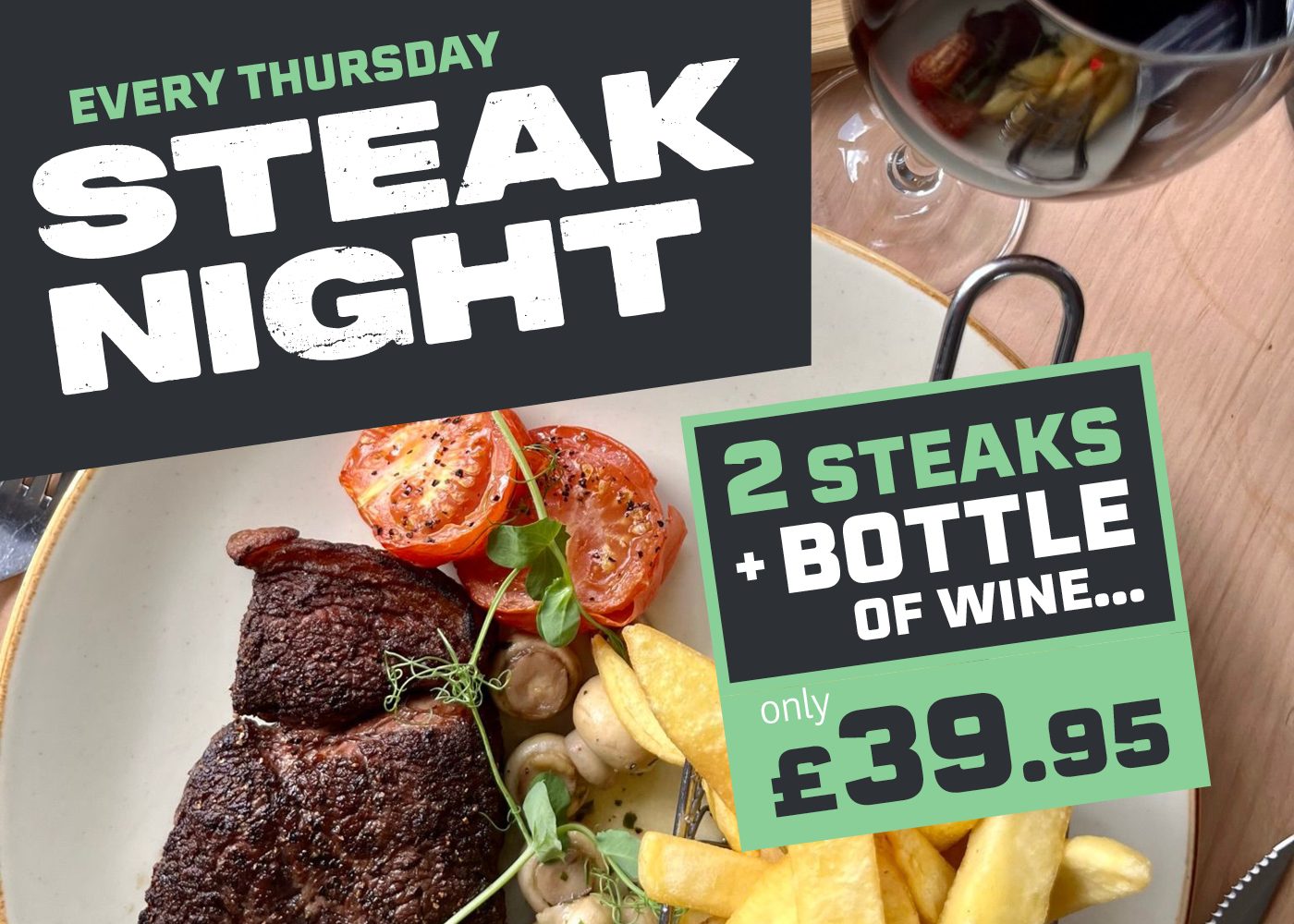 Lordleaze Steak Night Large Offer